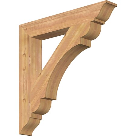 Ekena Millwork Olympic Traditional Smooth Bracket, Western Red Cedar, 5 1/2"W x 38"D x 38"H BKT06X38X38OLY01SWR